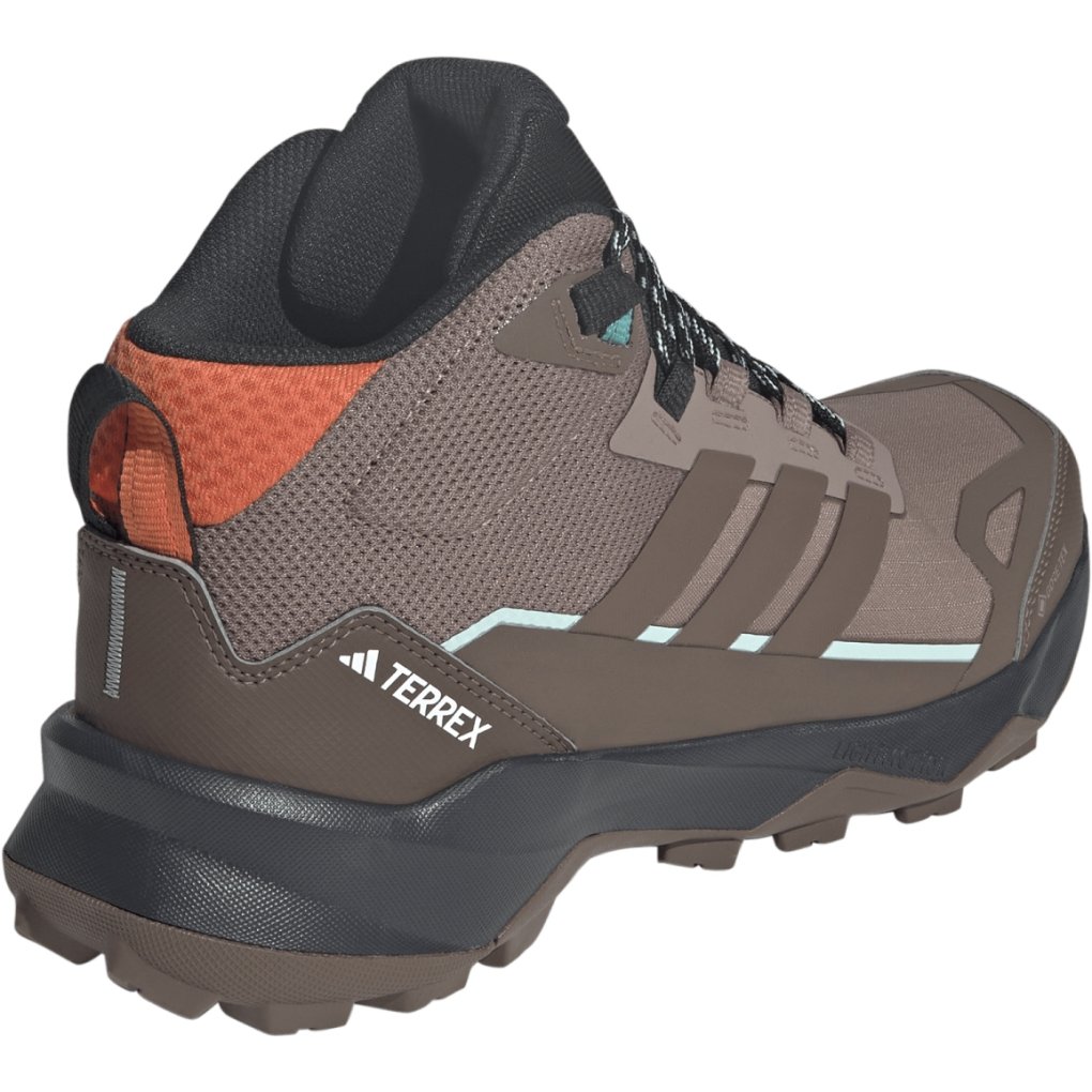 adidas TERREX Skychaser AX5 GORE-TEX Mid Hiking Shoes Women - trace brown/earth strata/semi impact orange JH7808