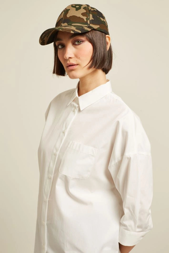 Cotton baseball cap - GREEN KHAKI BROWN