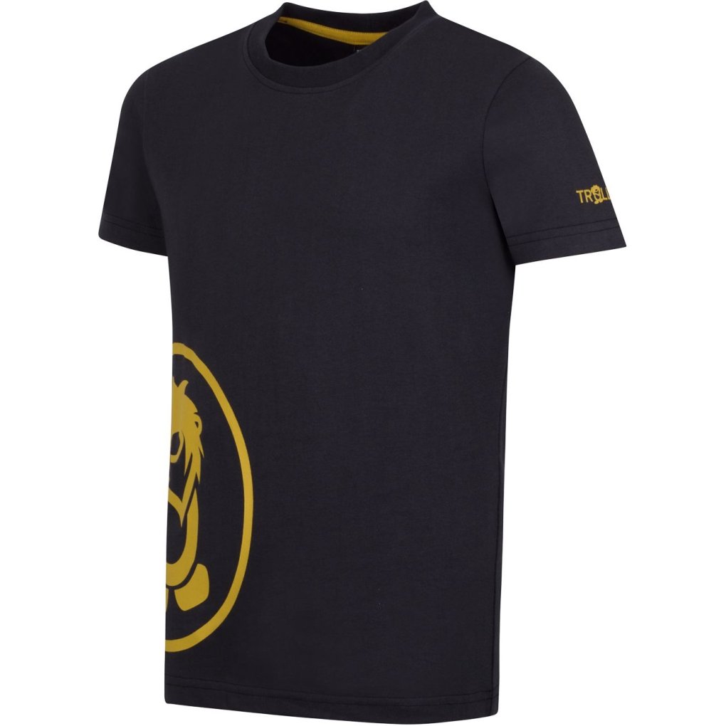 Trollkids Kroksand T-Shirt Kids - Black/Mustard