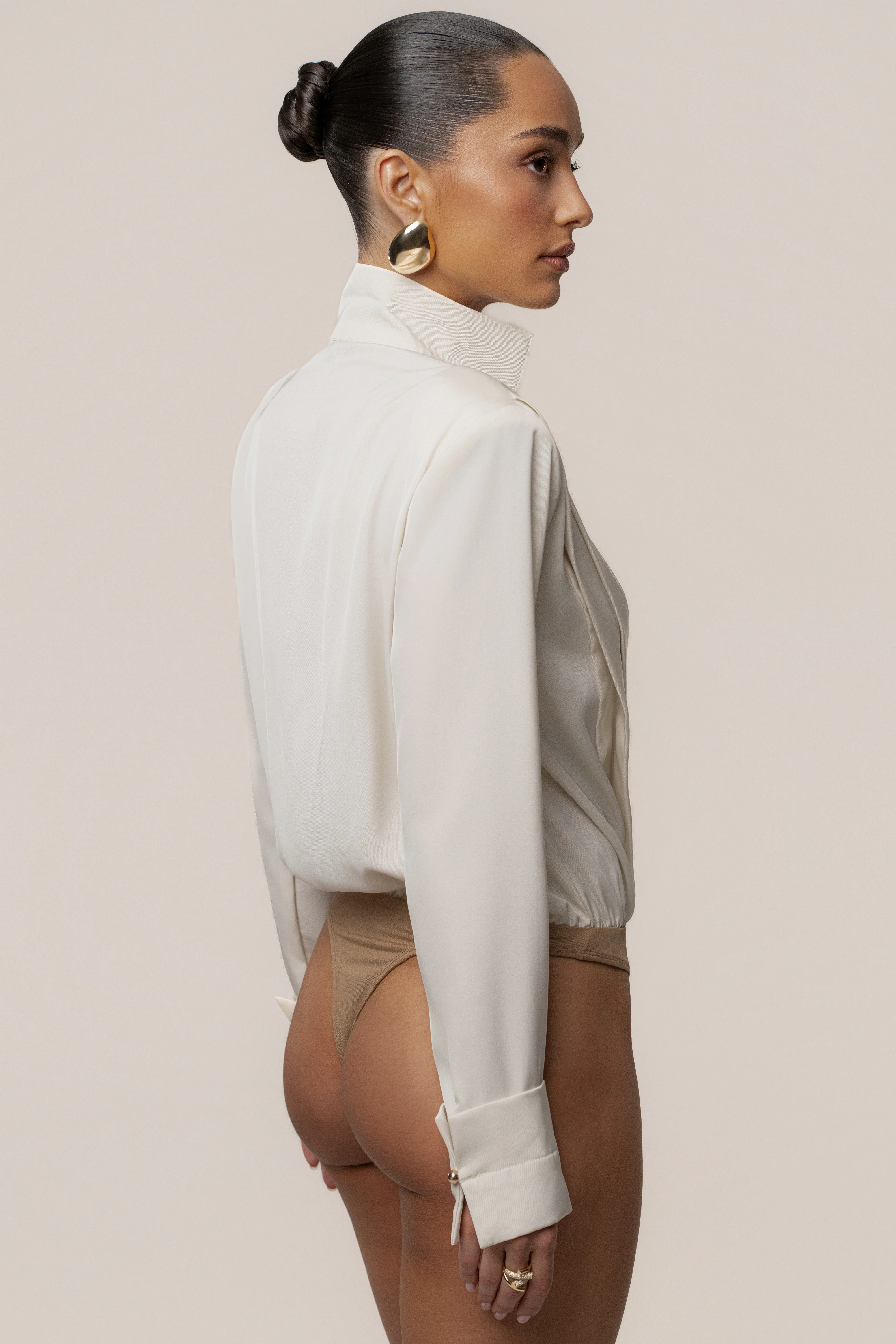 Buttercream Visionary Pleated Bodysuit