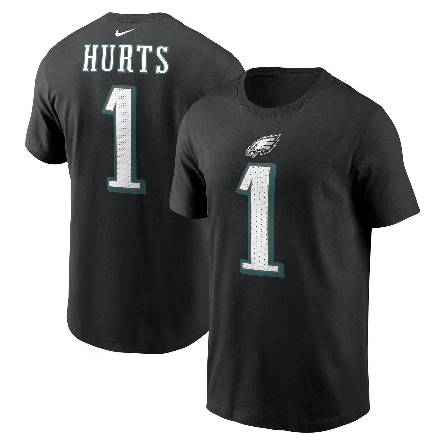 Jalen Hurts #1 Philadelphia Eagles Nike Player NFL T-Shirt Black