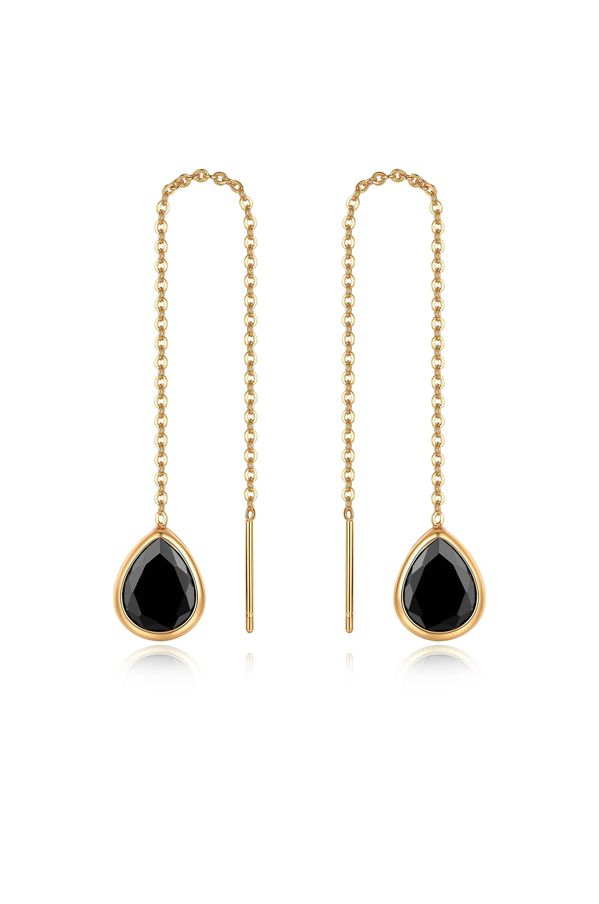 Barely There Chain and Crystal Dangle Earrings