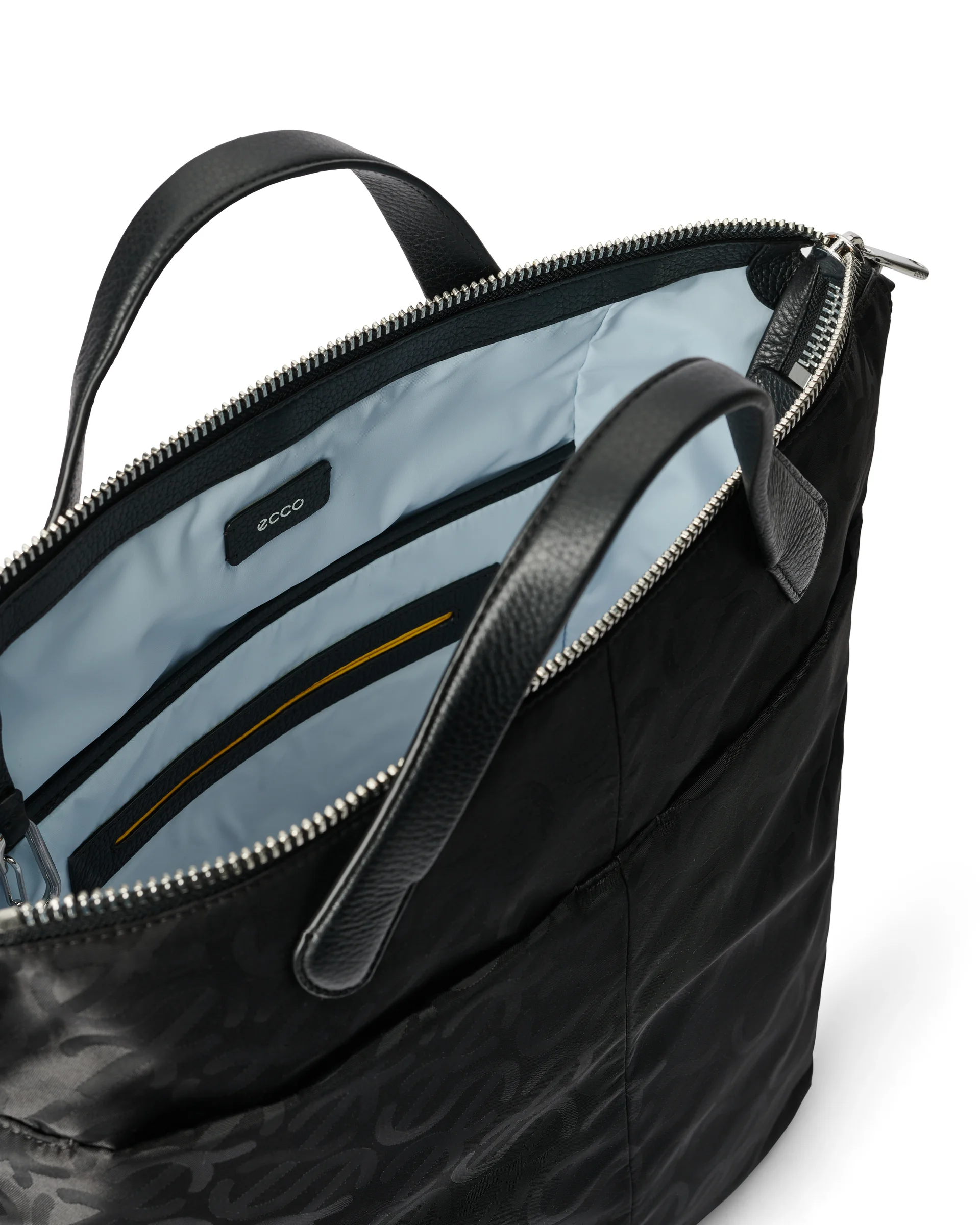 ECCO Tote Shopper aus Leder Schwarz 43X39X16 cm