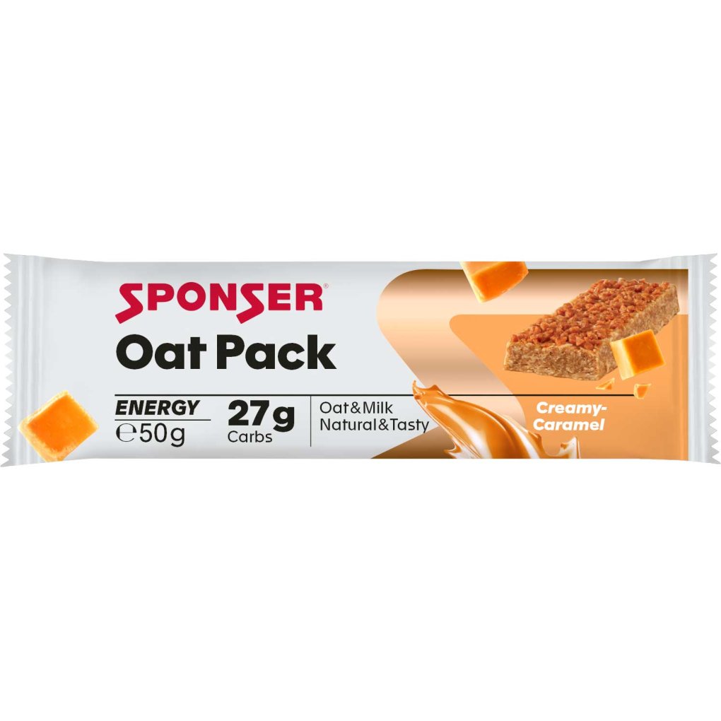 SPONSER Oat Pack Creamy Caramel - Carbohydrate Bar - 25x50g