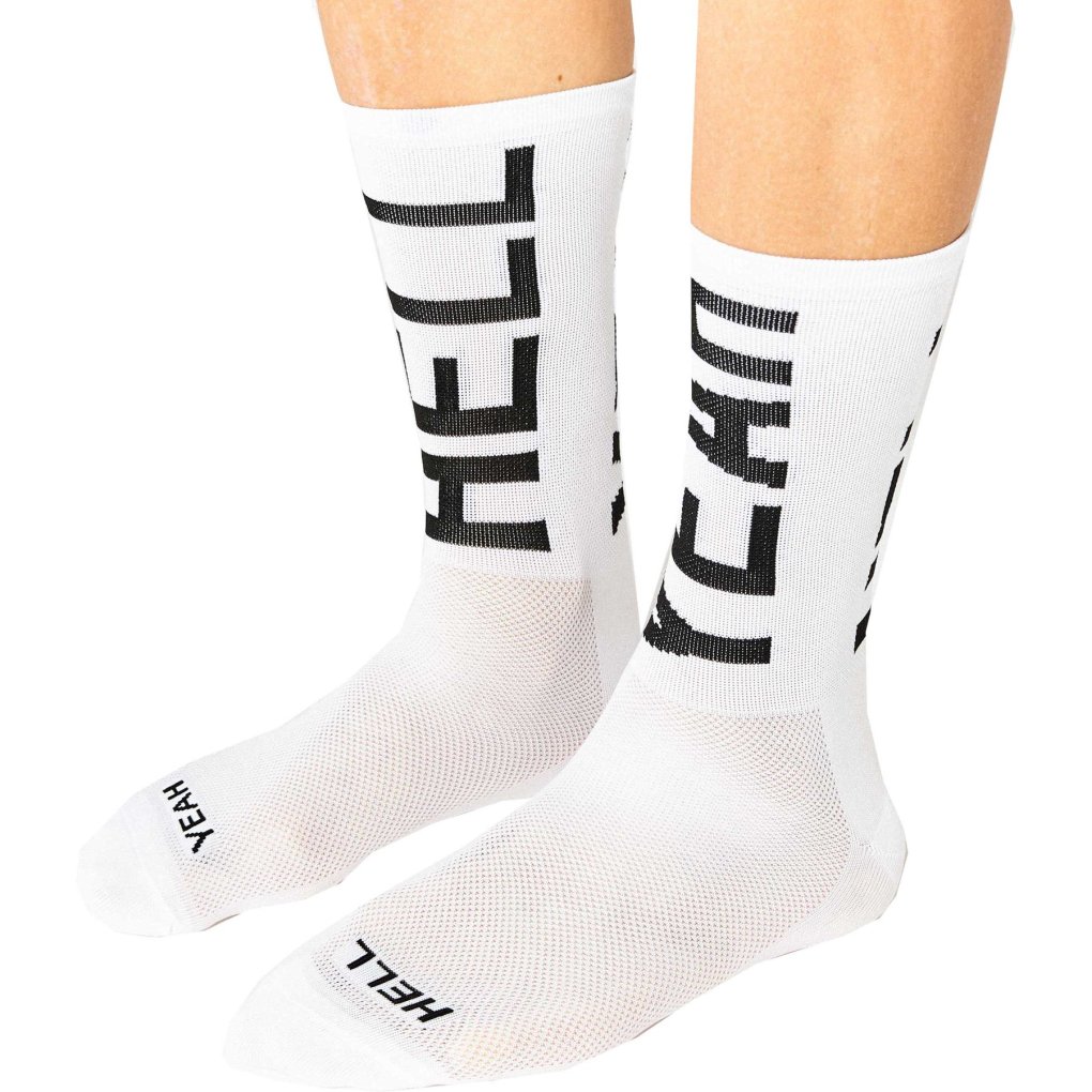 FINGERSCROSSED Hell Yeah 2.0 Cycling Socks - White #666
