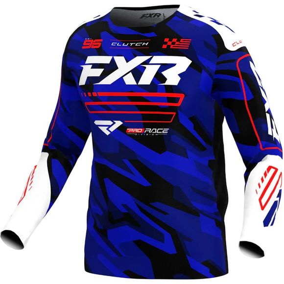 Maillot cross FXR CLUTCH ENFANT 2026 - Bleu / RougeRef : FXR0892