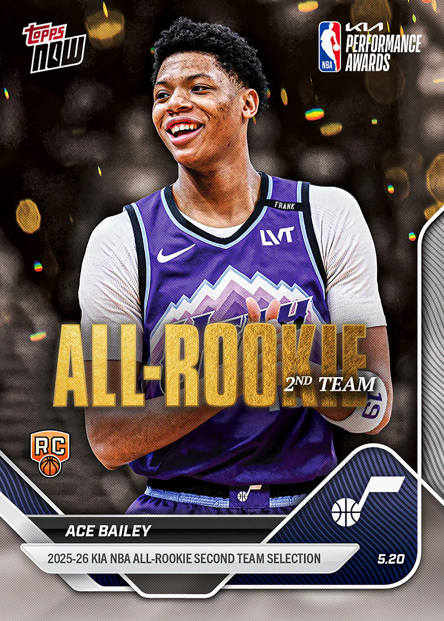 Ace Bailey - 2025-26 NBA Topps NOW® - Card AR07
