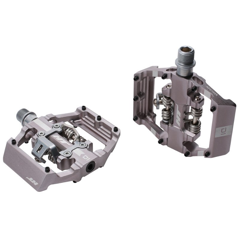 HT D1 DUO Clipless / Flat Pedals - grey