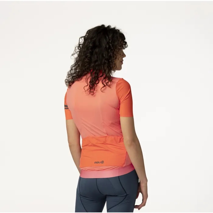 AGU Performance Colorblock Short Sleeve Jersey Women - sakura blossom