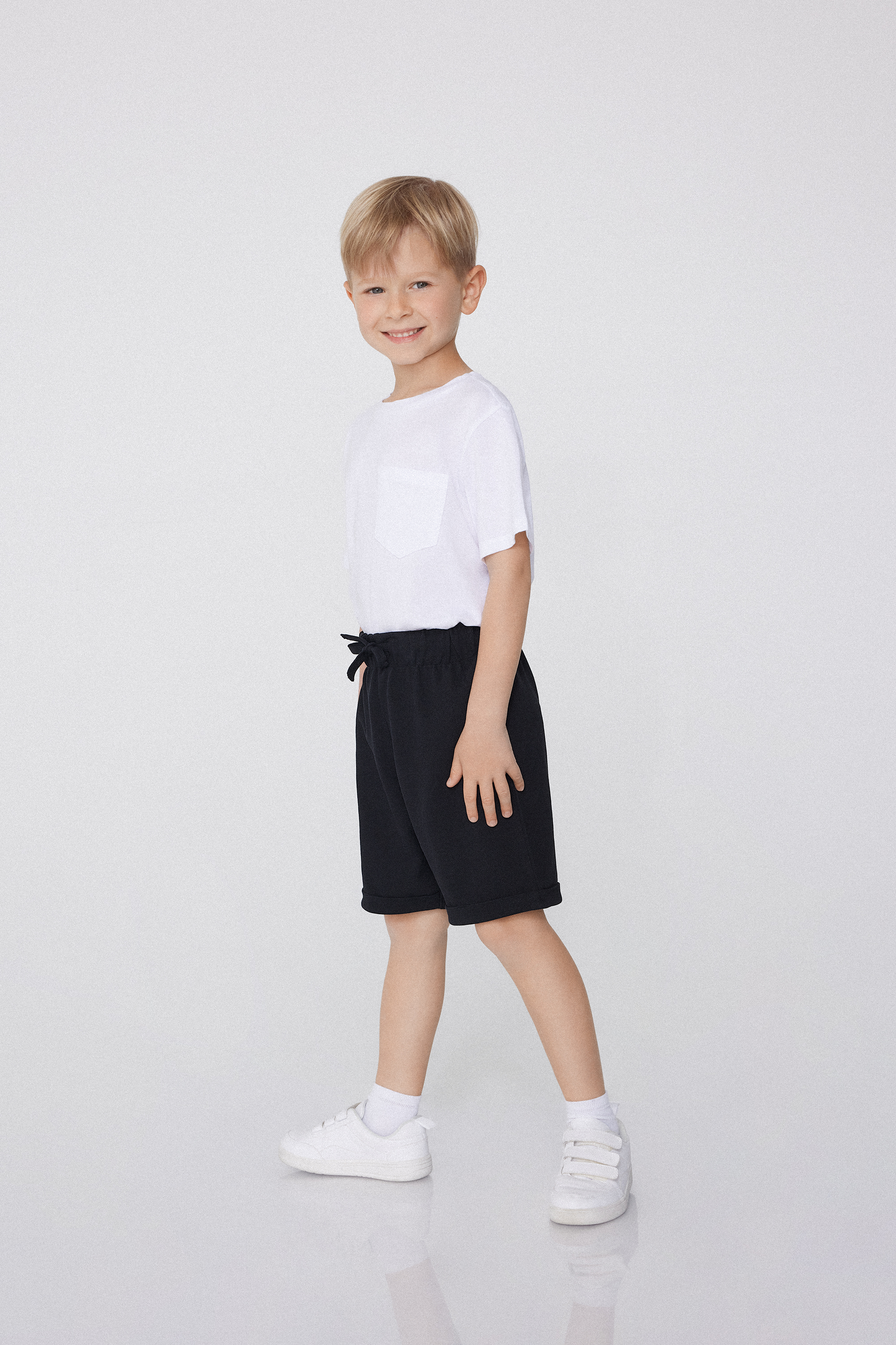 Boys’ Pique Shorts with Drawstring