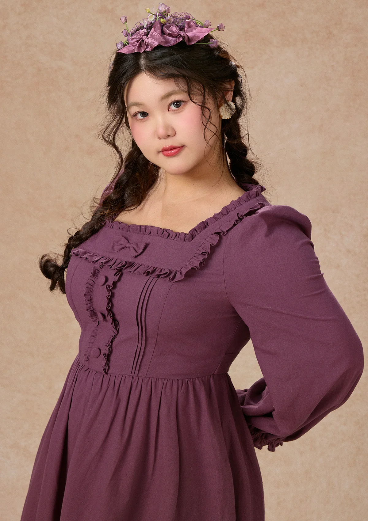 Curve&Plus Little purple sweet potato Dress