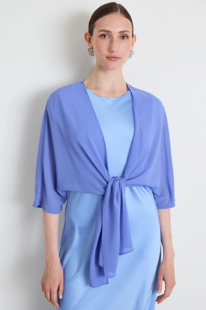 Georgette shawl - LILAC