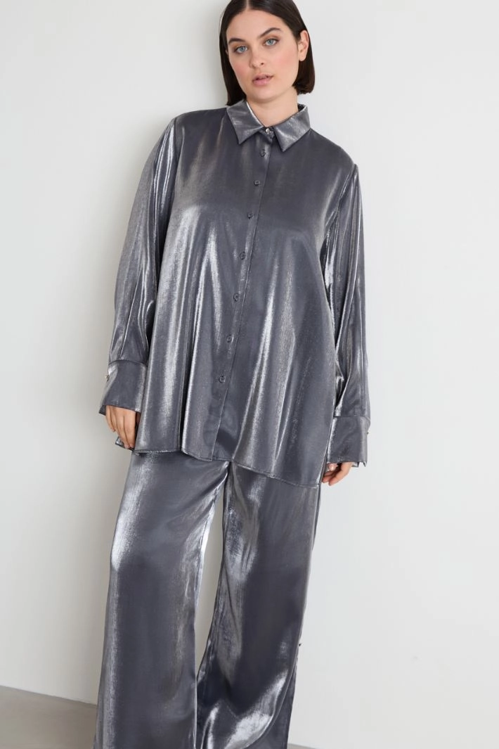 Laminated shirt - BLUE