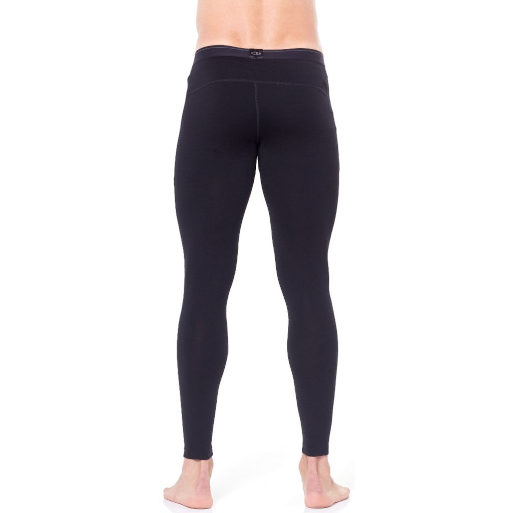 Icebreaker Merino 260 Tech Thermal Leggings Men - Black/Monsoon