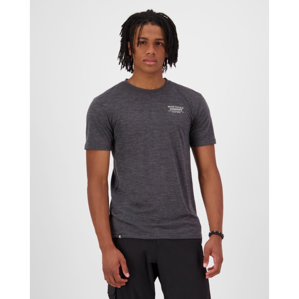 Mons Royale Zephyr Merino Tencel™ T-Shirt Men - smoke