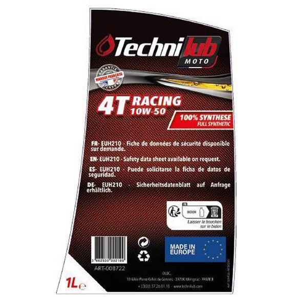 Technilub RACING 4T 10W-50 4L Universal Engine OilRef: TLB0020 / ART-008723