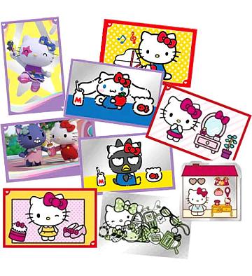 Panini Hello Kitty 50th Anniversary Stickers - 10 Packets