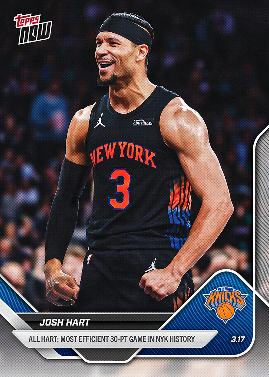 Josh Hart - 2025-26 NBA Topps NOW® - Card 211 - PR: 457