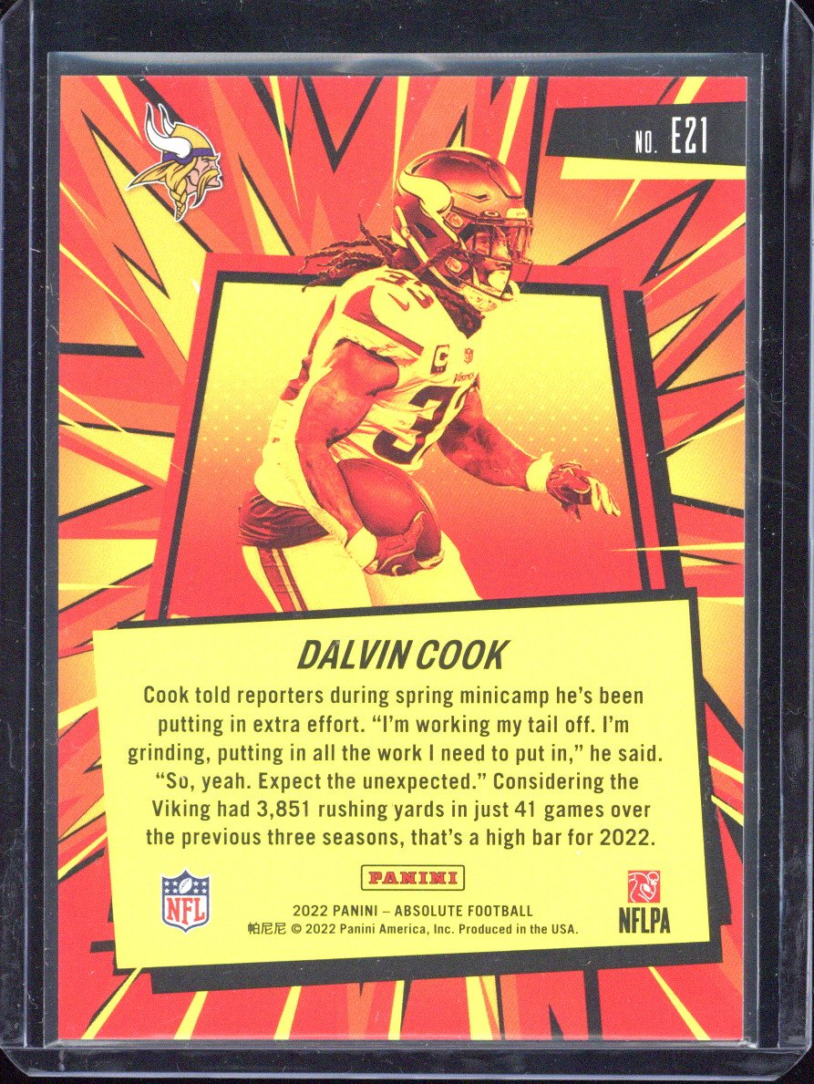 2022 Panini Absolute Football Dalvin Cook Explosive