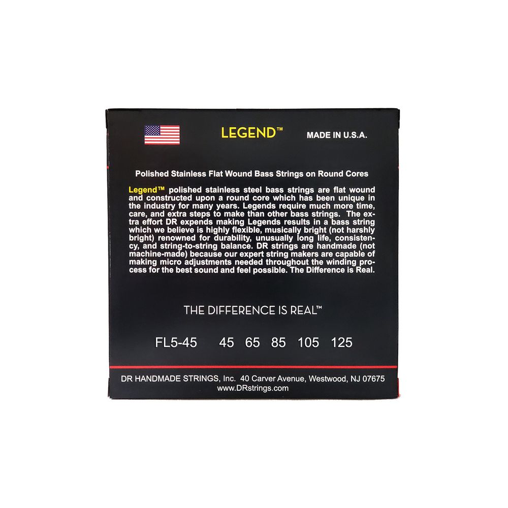 DR Strings Legend Flatwound FL5