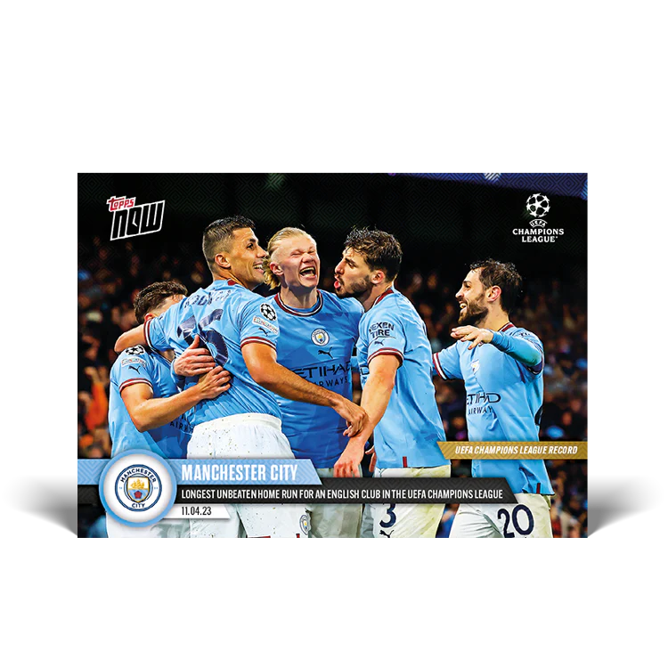 Topps UK - Longest home unbeaten run for an English club in the UEFA Champions League - UCL TOPPS NOW® Card #93
