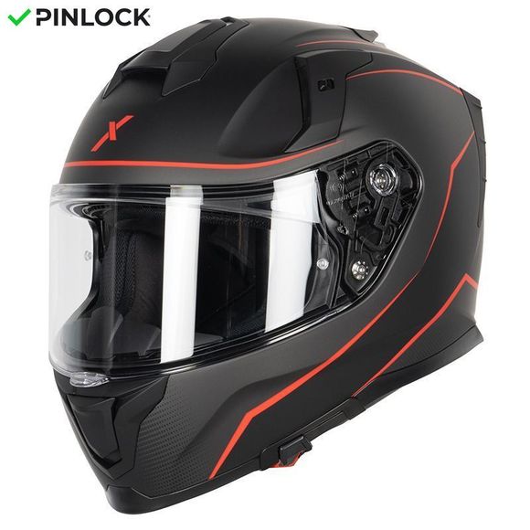 Casque intégral Dexter MIRAGE BLACK/RED - Gris / RougeRef : DX0238