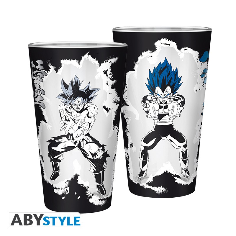 DRAGON BALL SUPER Premium Large Glass Goku & Vegeta