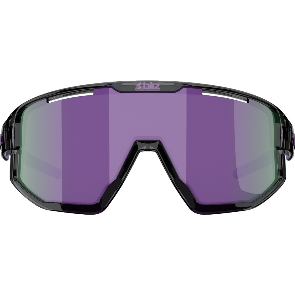 Bliz Fusion Small Glasses - Crystal Black - Purple
