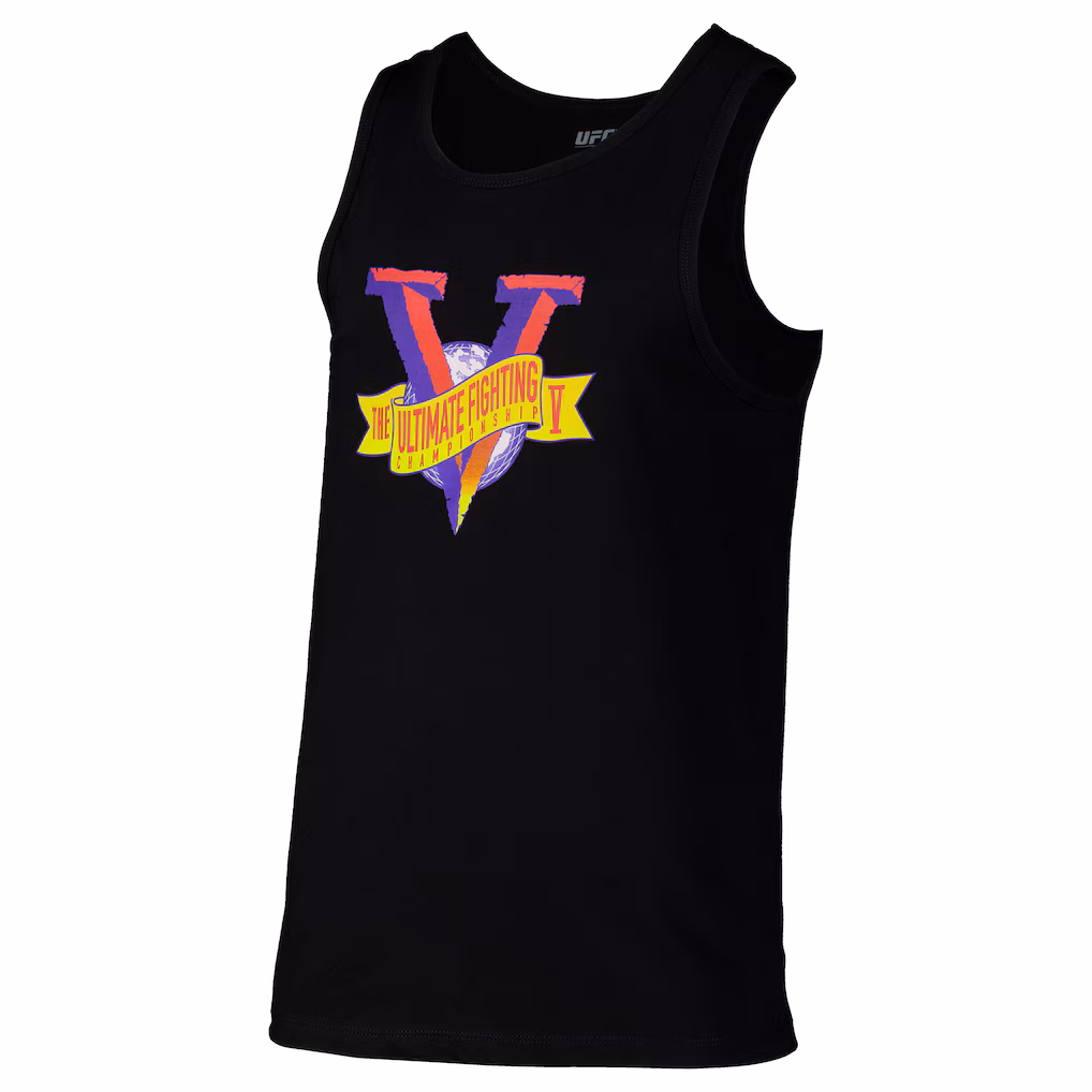 Men's UFC Black  UFC V Banner Tank Top