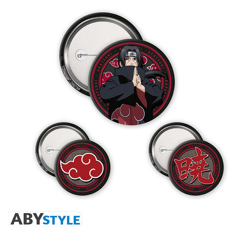 NARUTO SHIPPUDEN Badge Pack Itachi & Akatsuki