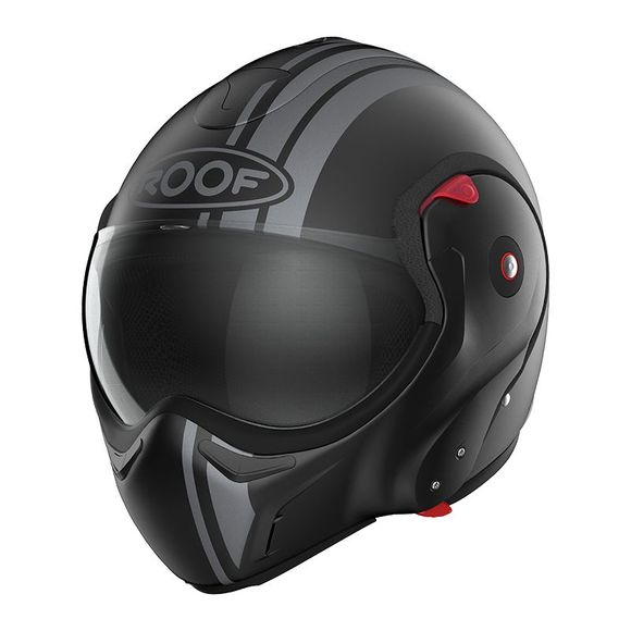 ROOF RO9 BOXXER 2 STRIPES Modular Helmet - Black / GreyRef: RO0384