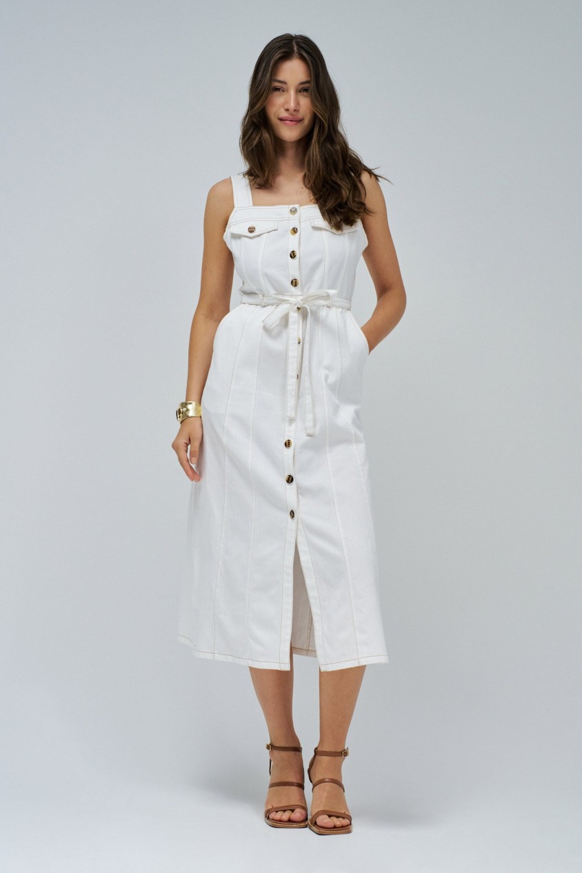 MIDI LIGHTDENIM DRESS