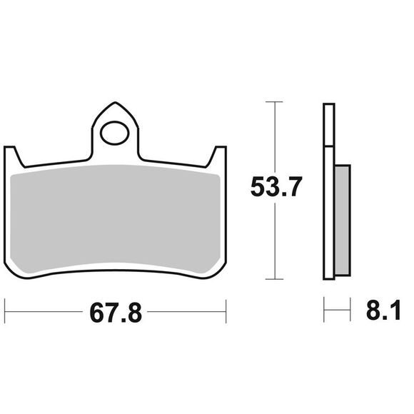 SBS 622HS Sintered Metal Front Brake PadsRef: 622HS / 622070