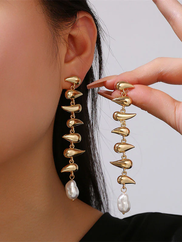 Geometric Drop Earrings Earrings Accessories