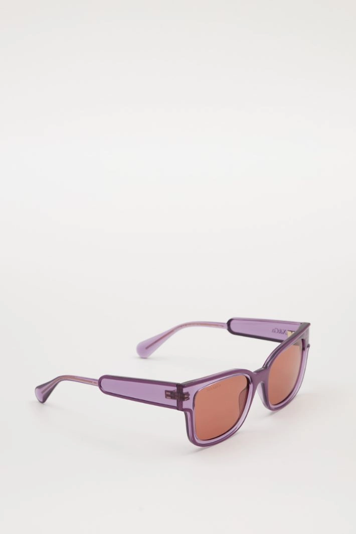 Glasses with semi-transparent frame  - VIOLET