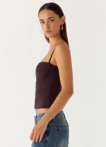 Ame Underwire Top - Chocolate