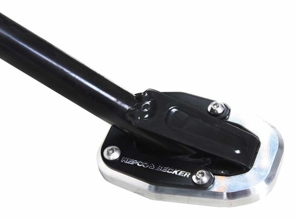 Hepco & Becker side stand extension - black/silver UniversalRef: Hbe02610A / 42117593 00 91