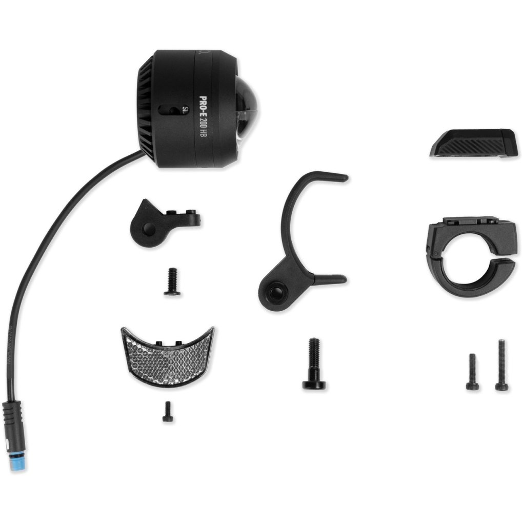 ACID Pro-E 200 High Beam X-Connect E-Bike Front Light - black