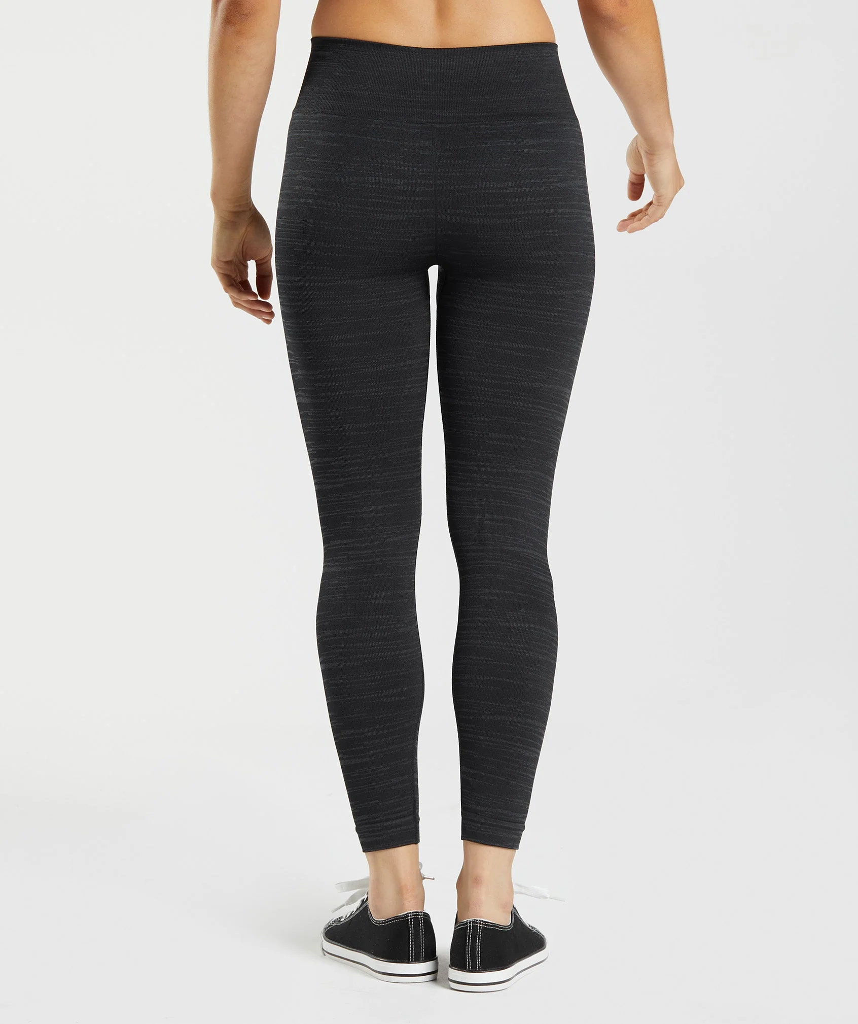 Adapt Marl Seamless Leggings Black/Smokey Grey