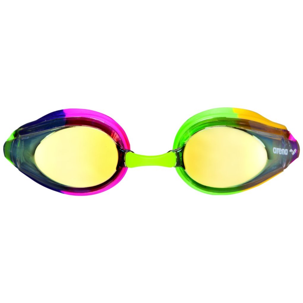 arena Tracks JR Mirror Swimming Goggles Kids - Violet/Fuchsia/Green
