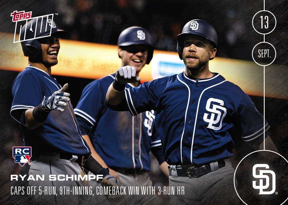 Ryan Schimpf (RC) - 9/13/16 TOPPS NOW® Card 454 - Print Run: 310