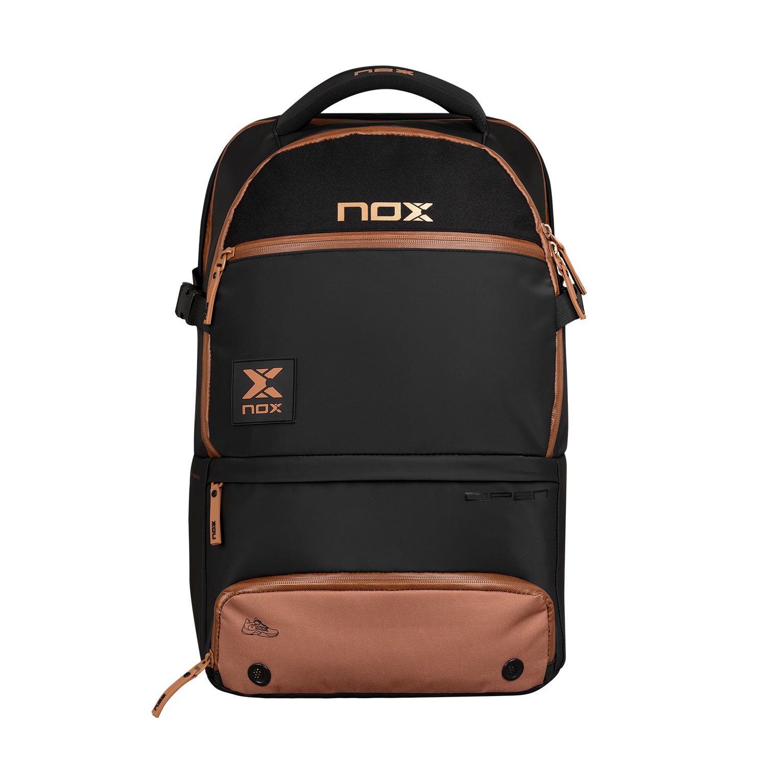 BACKPACK NOX LUXURY OPEN SERIES BLACK BROWN