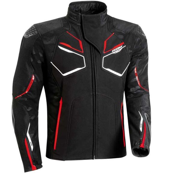Moto Jacket Ixon Cell - Black White Red - Black / RedRef: IX1357