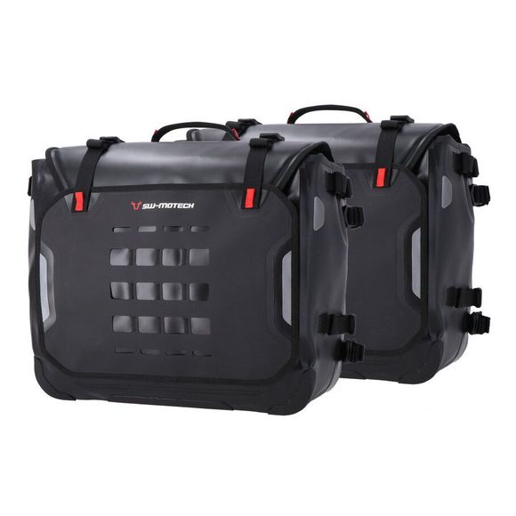 SW-MOTECH SysBag WP L/L Saddlebags (27-40 liters x 2) complete with mount - BlackROYAL ENFIELD 450 HIMALAYAN 450 - 2024 - 2025Ref: swm0929 / bc.sys.41.620.21000/b