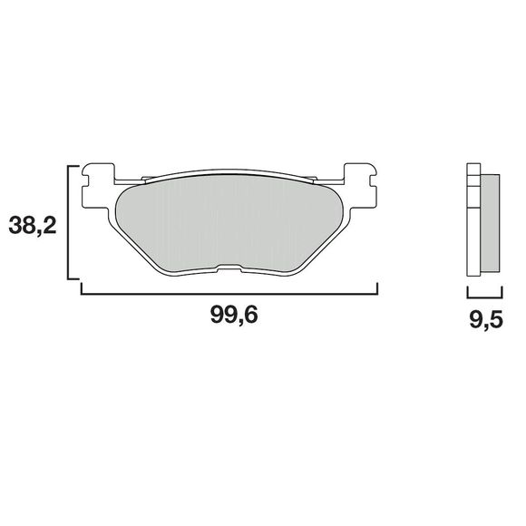 Brembo Sinter Metal Sintered Rear Brake PadsRef: 07YA39SP