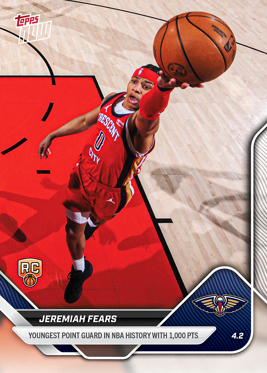 Jeremiah Fears - 2025-26 NBA Topps NOW® - Card 240