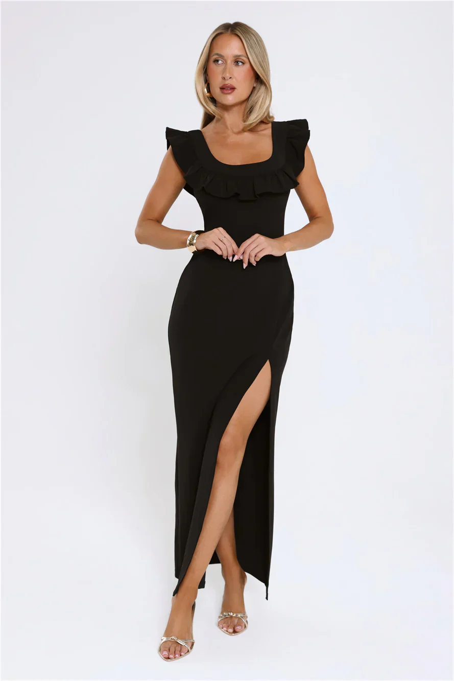 The Dress Up Club Maxi Dress Black