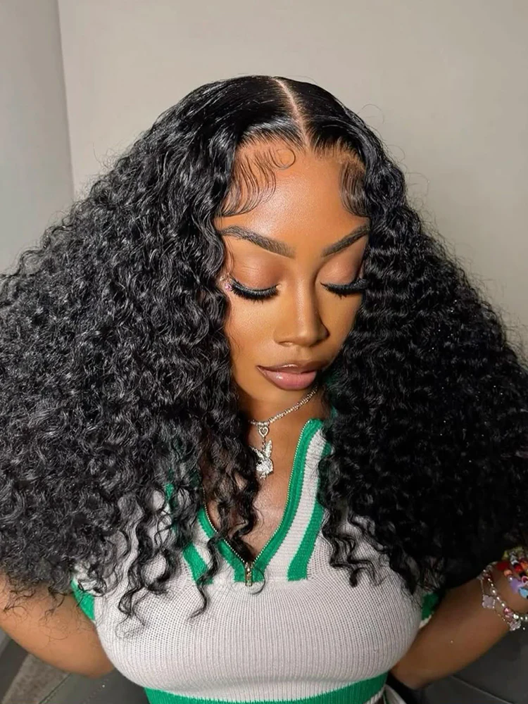 Ophirawig Veralux Blend Human Hair Middle Part Curly Wig 20
