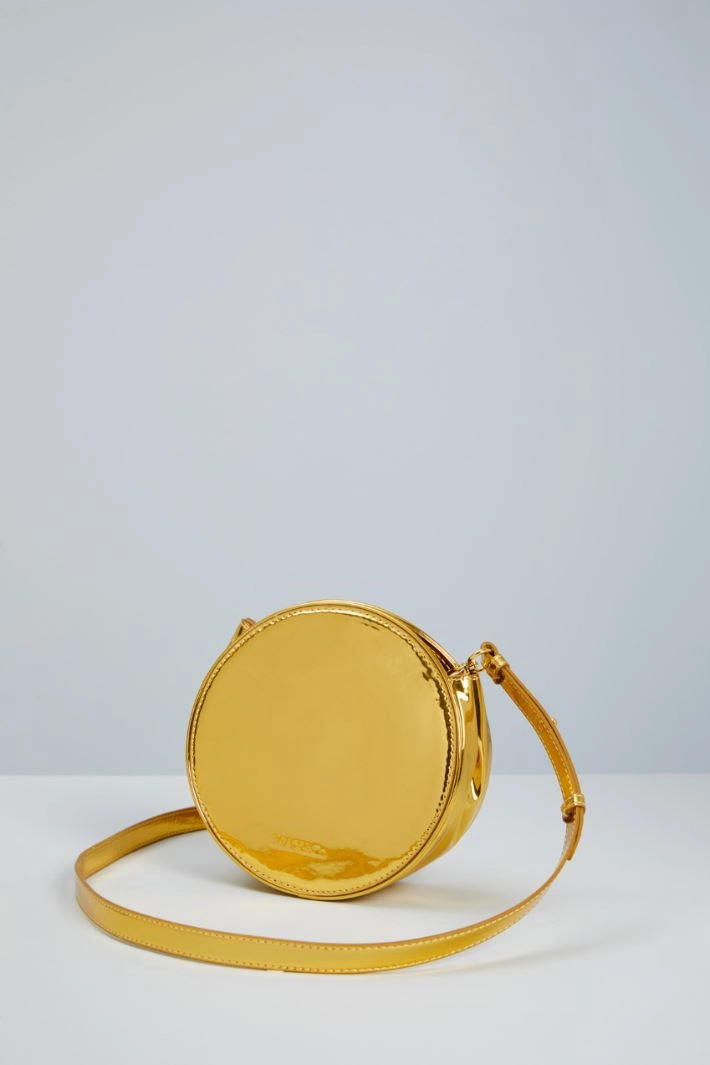 Laminated dot bag - GOLD