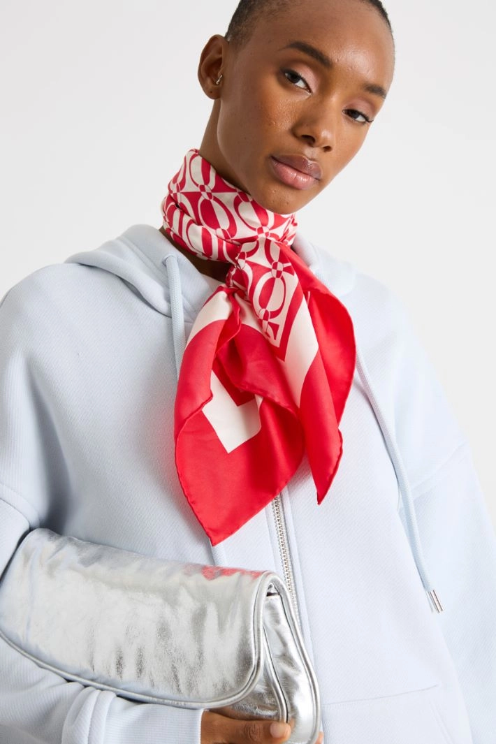 Silk scarf - RED
